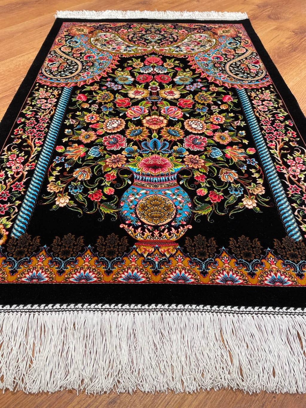 Vazo Patterned Tablo Bamboo Rug – 60X90 by Camel Carpet