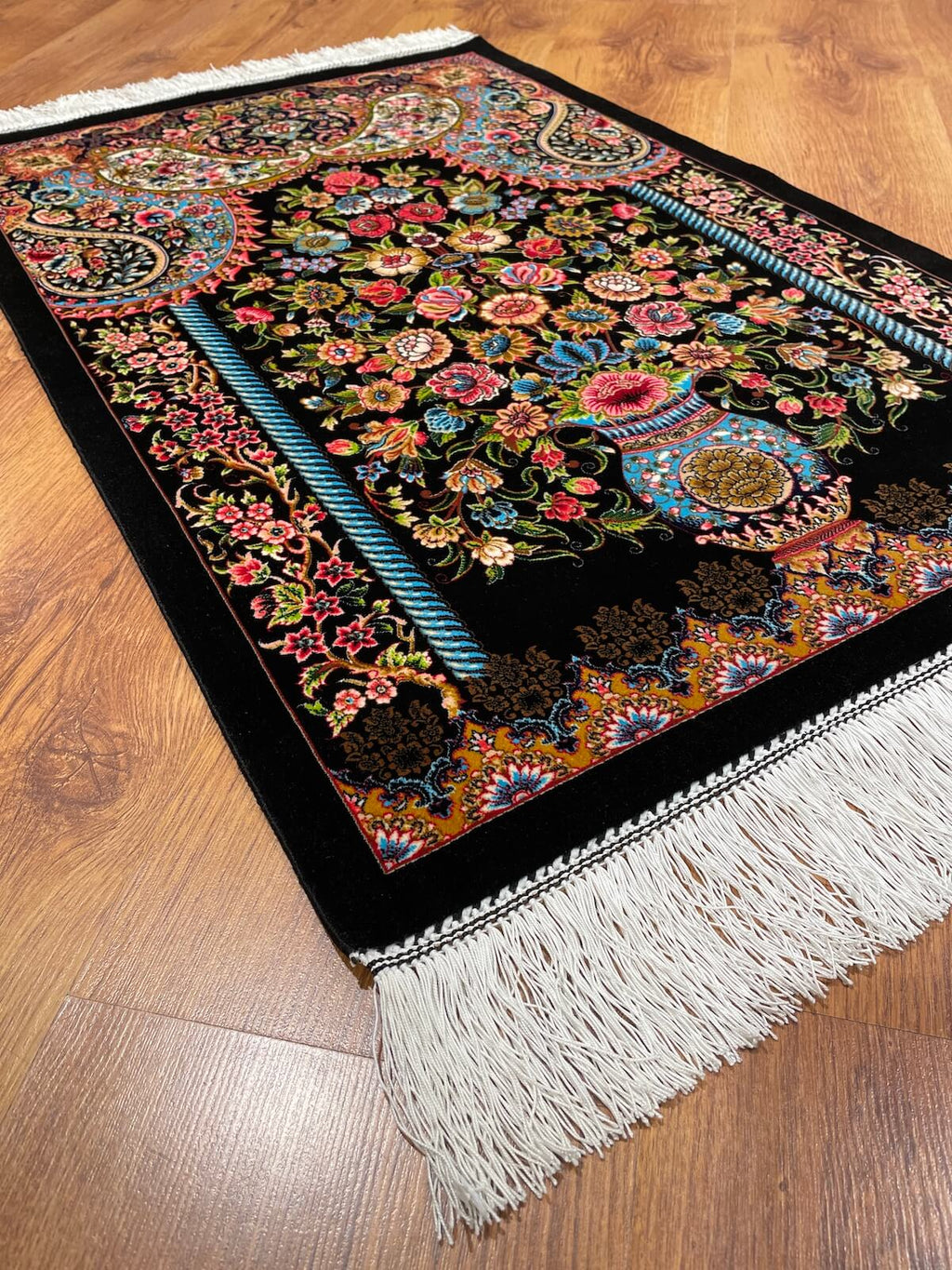 Vazo Patterned Tablo Bamboo Rug – 60X90 by Camel Carpet