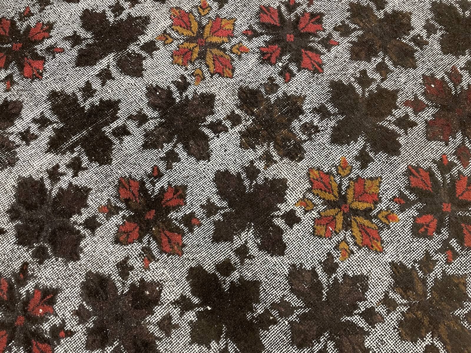 Vintage Black Handwoven Rug by Camel Carpet