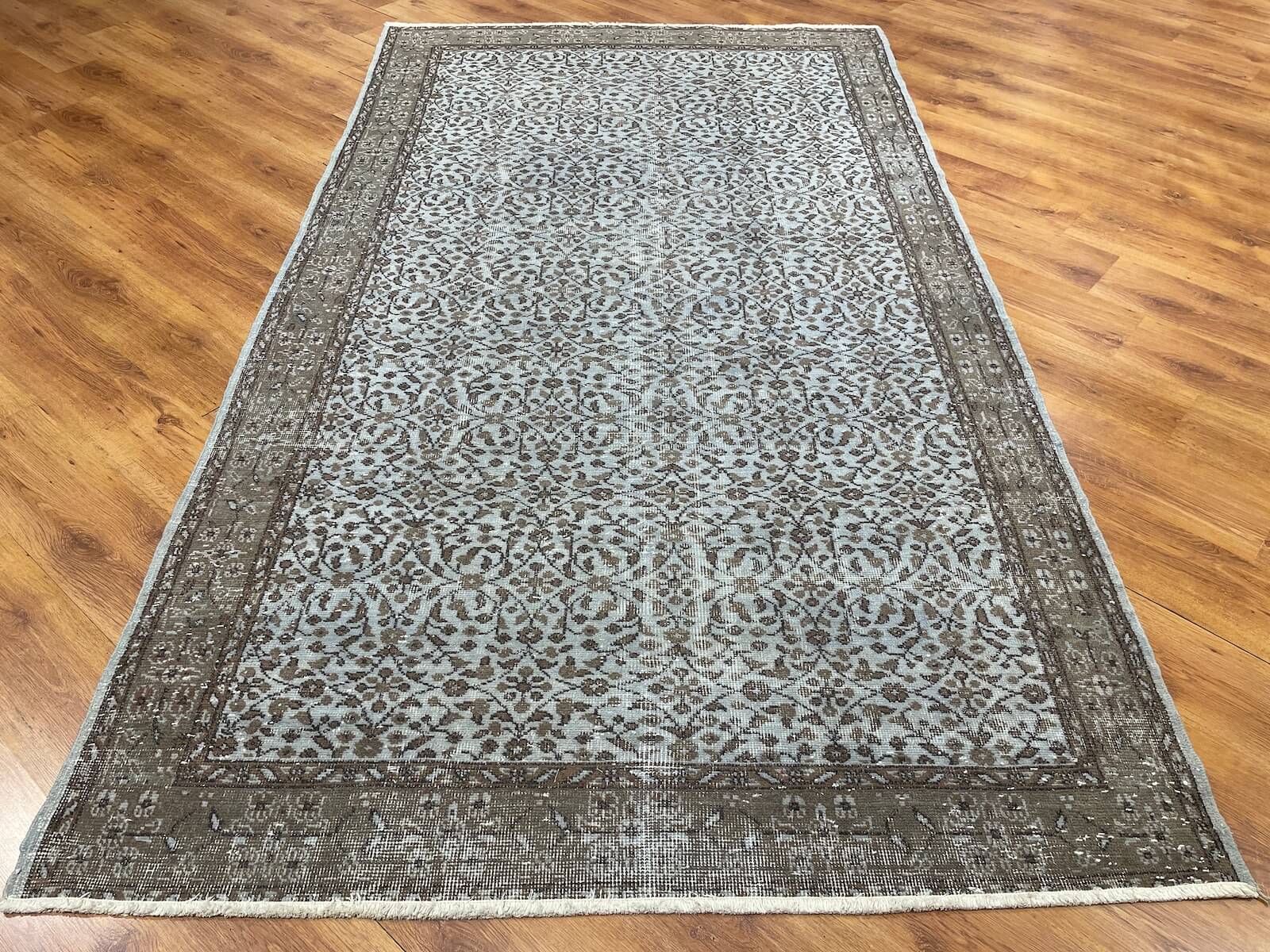 Vintage Gray Handwoven Rug by Camel Carpet