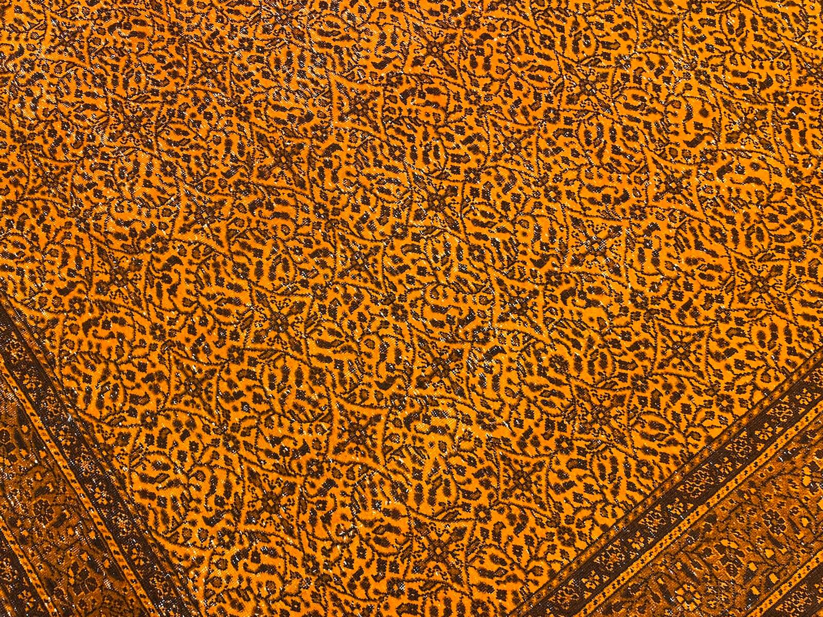 Vintage Orange Handwoven Rug by Camel Carpet