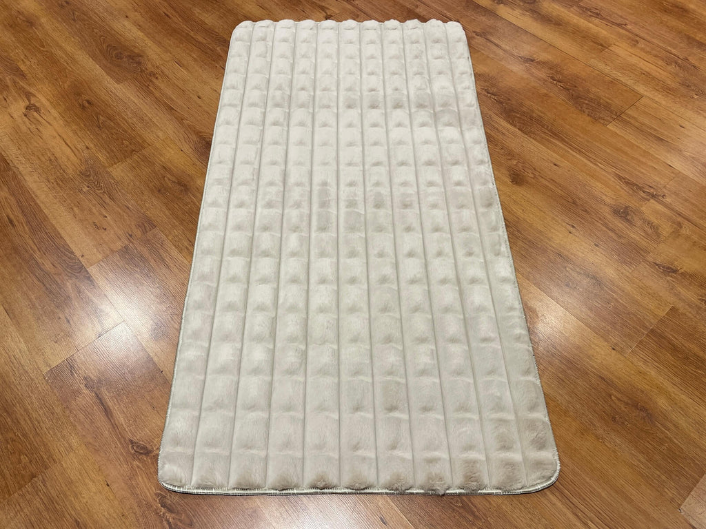 Piramit Patterned Vizon Pelus Rug by Camel Carpet