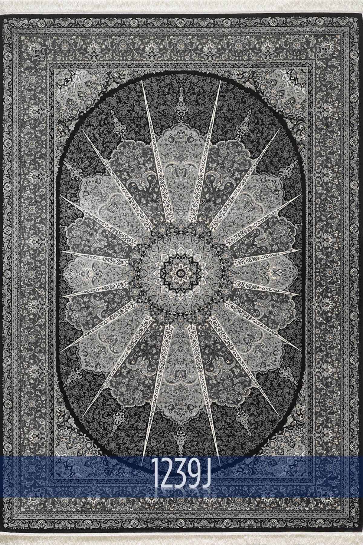 Silk 1239J Woolknot Rug by Camel Carpet
