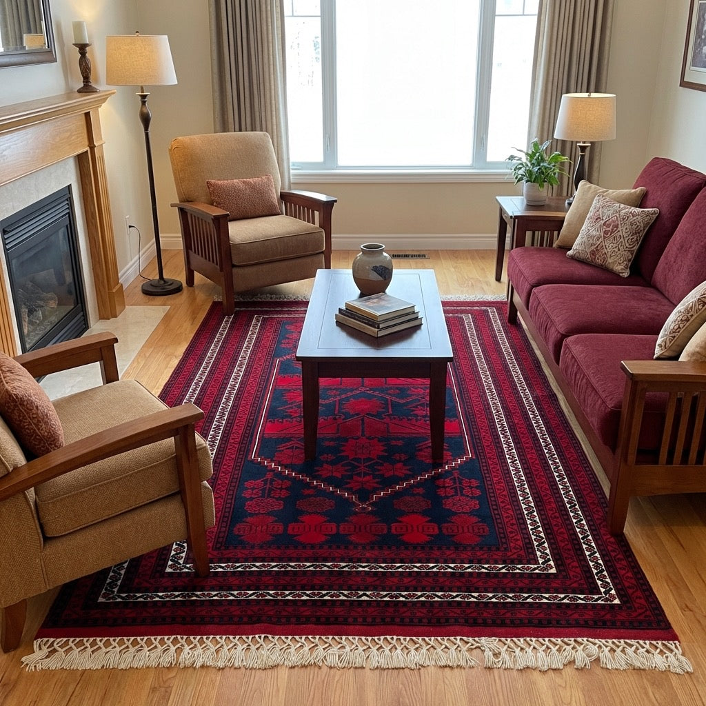 Yagcibedir Handwoven Rug by Camel Carpet