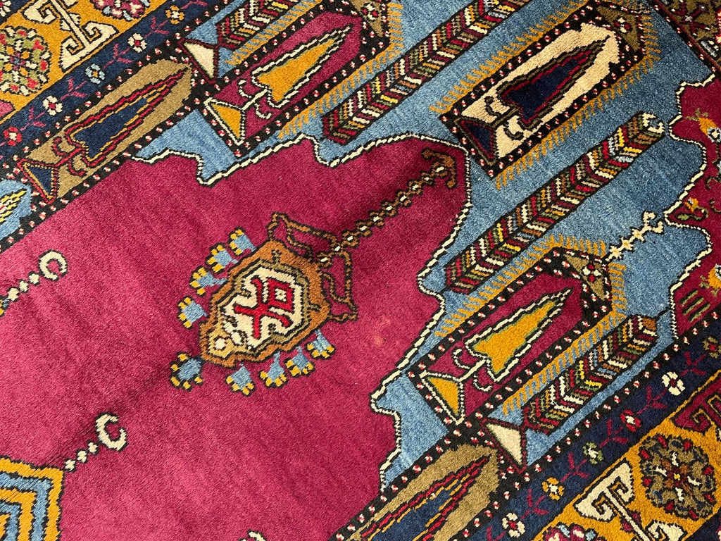 Yahyali Mihrapli Eski Handwoven Rug – 013807 by Camel Carpet