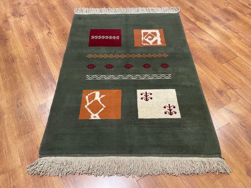 Antik Yoruk Handwoven Rug – 077519 by Camel Carpet